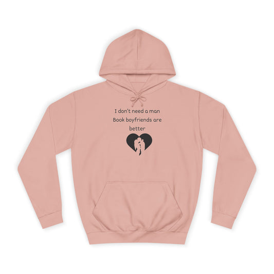 Hoodie — Minimalist Heart Silhouette College Hoodie ("You Belong With Me")