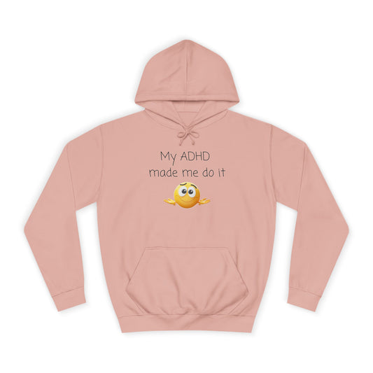Smiling Emoji College Hoodie — Cute Campus Vibes Pullover