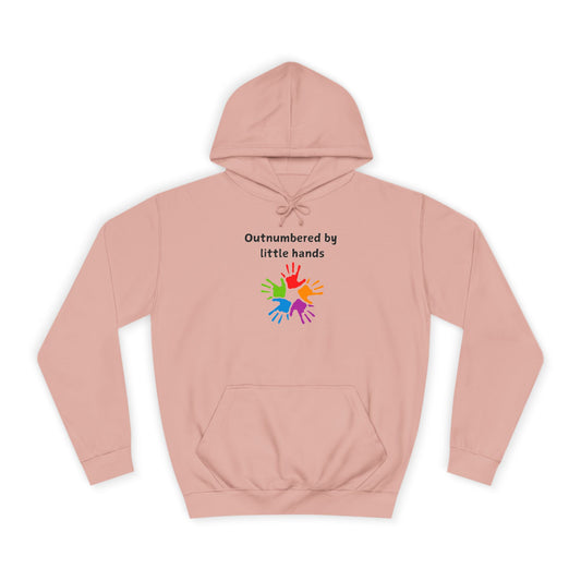 Outnumbered by Little Hands Hoodie — Cute Parent & Teacher Gift