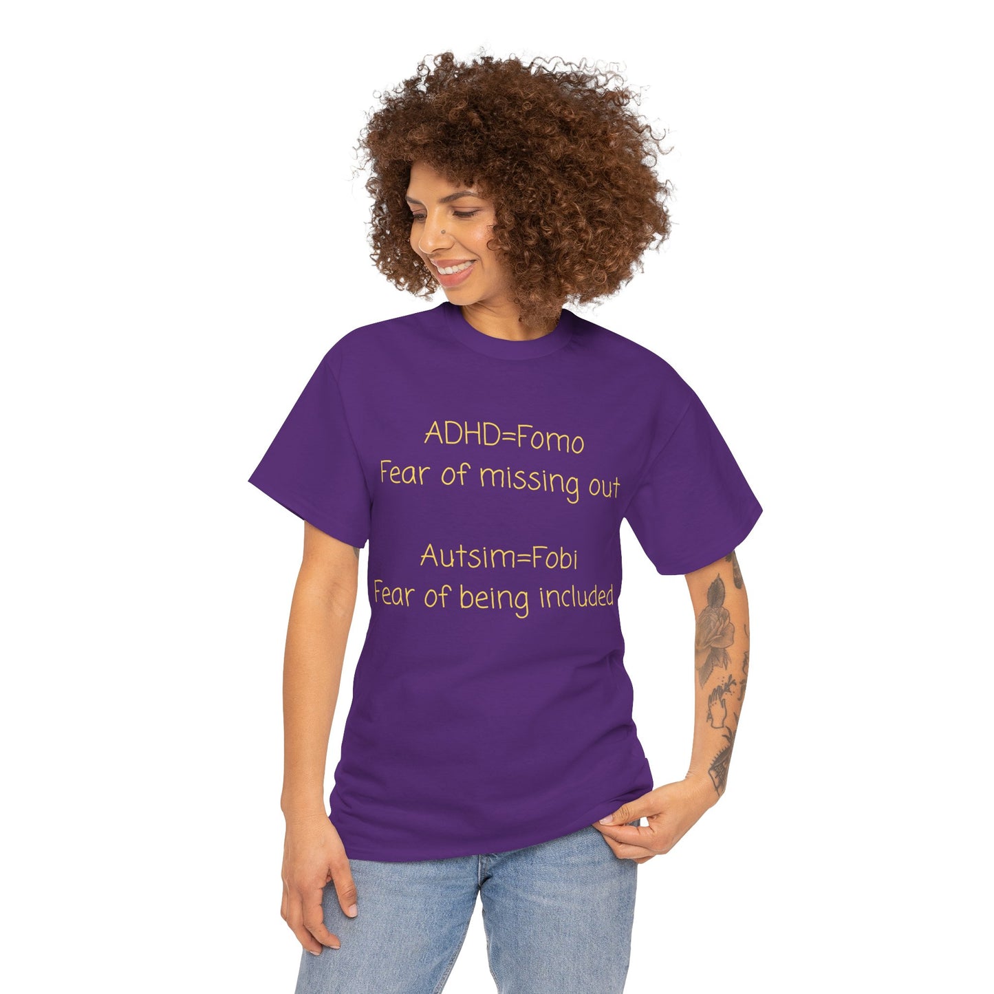 T‑Shirt — Minimal Positive Quote Tee (subtle yellow text)