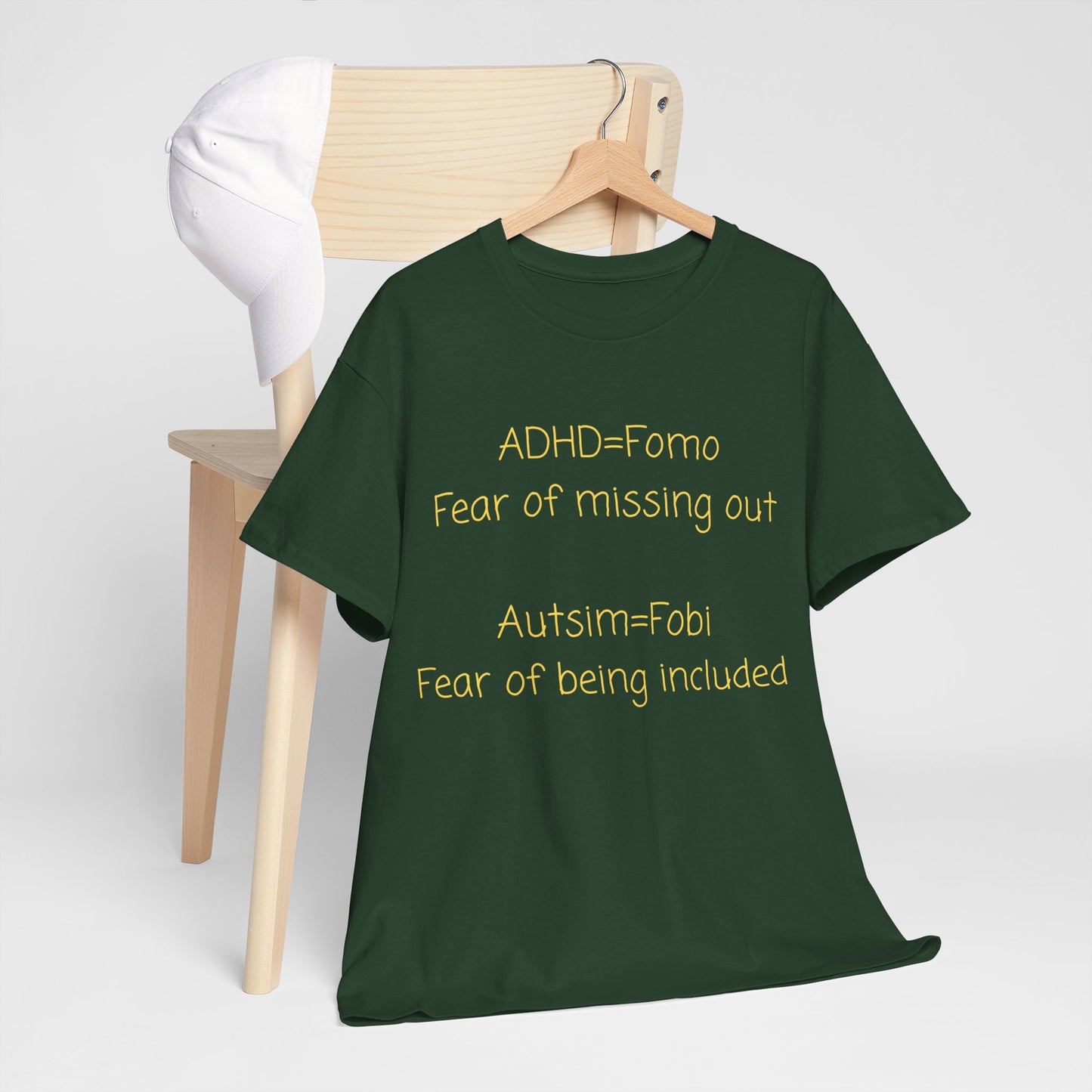 T‑Shirt — Minimal Positive Quote Tee (subtle yellow text)