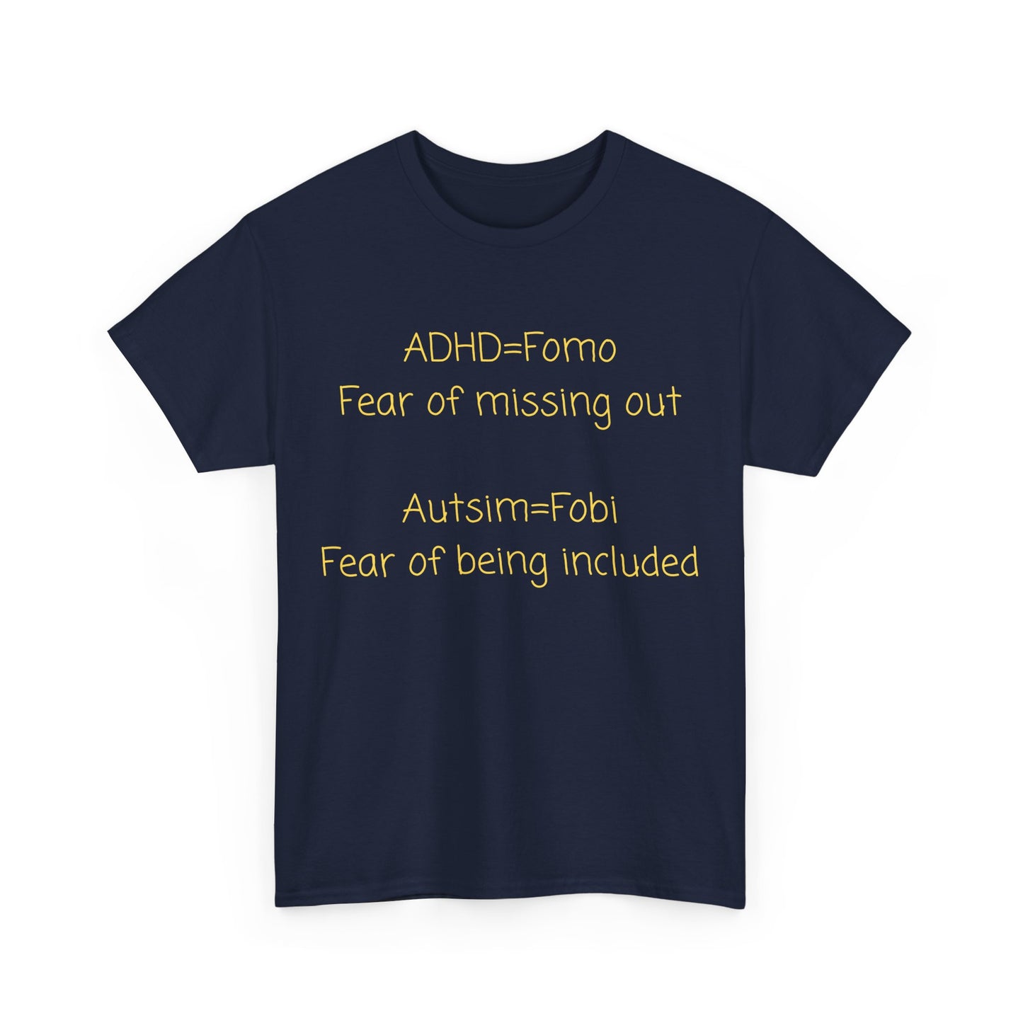 T‑Shirt — Minimal Positive Quote Tee (subtle yellow text)