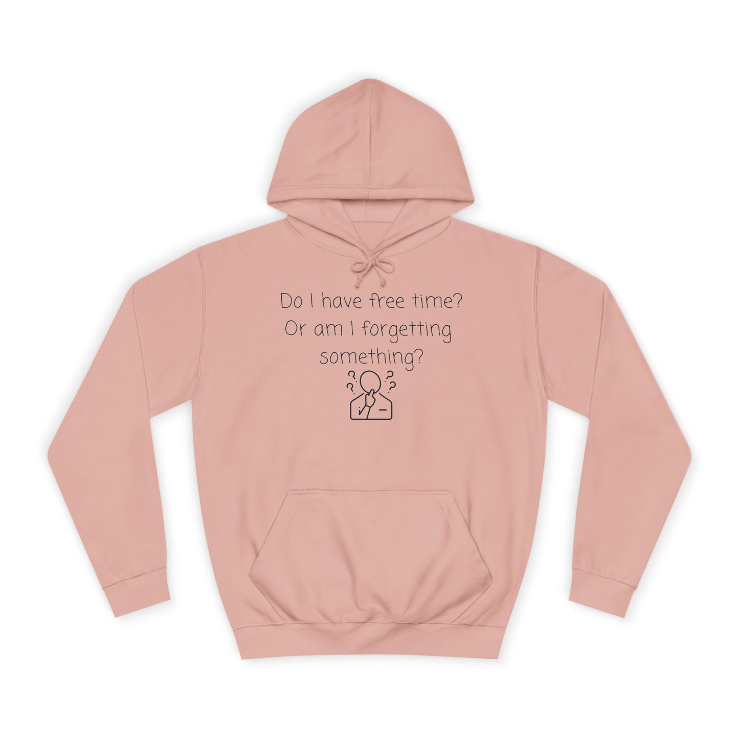 College Hoodie — Minimal Campus Crest Hoodie