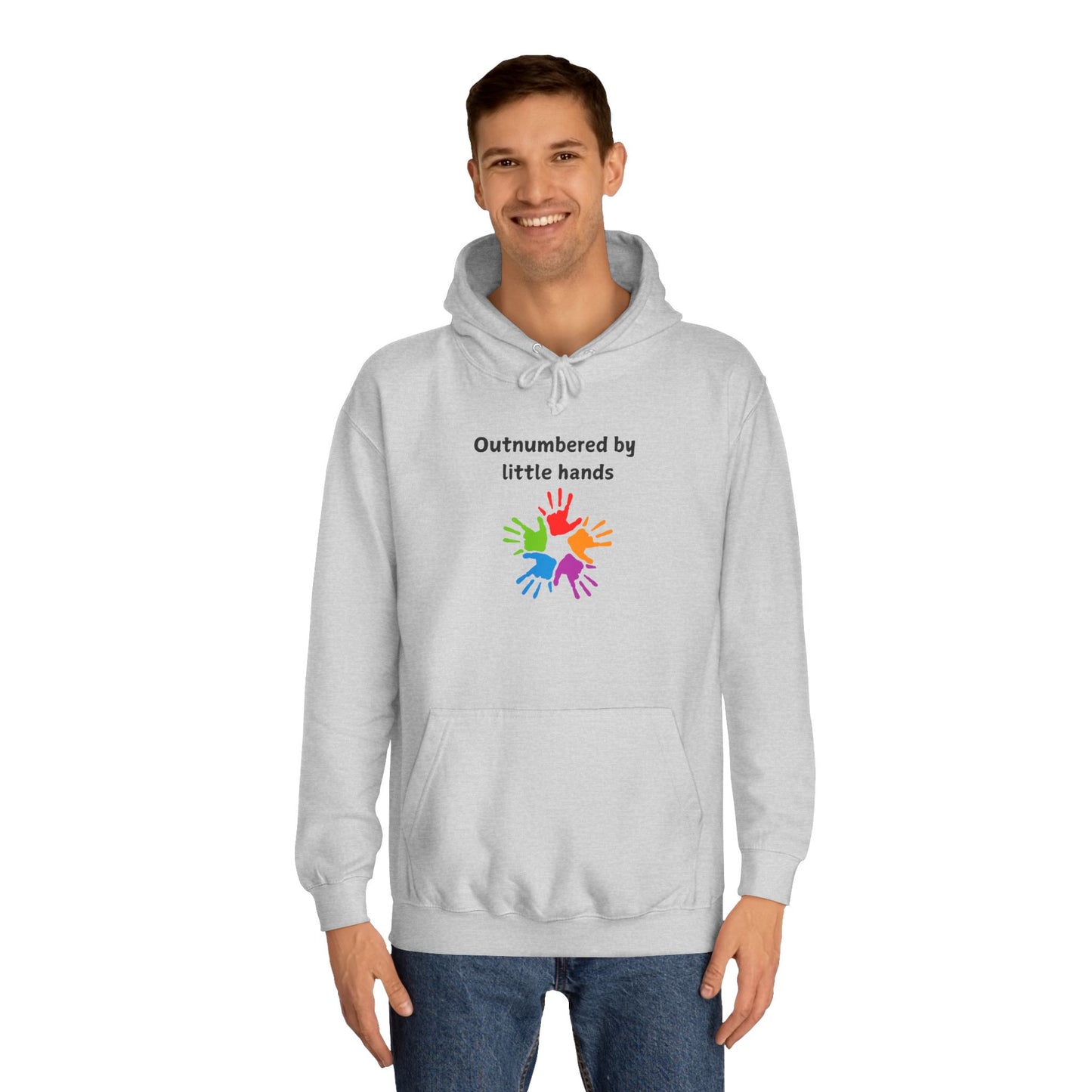 Outnumbered by Little Hands Hoodie — Cute Parent & Teacher Gift