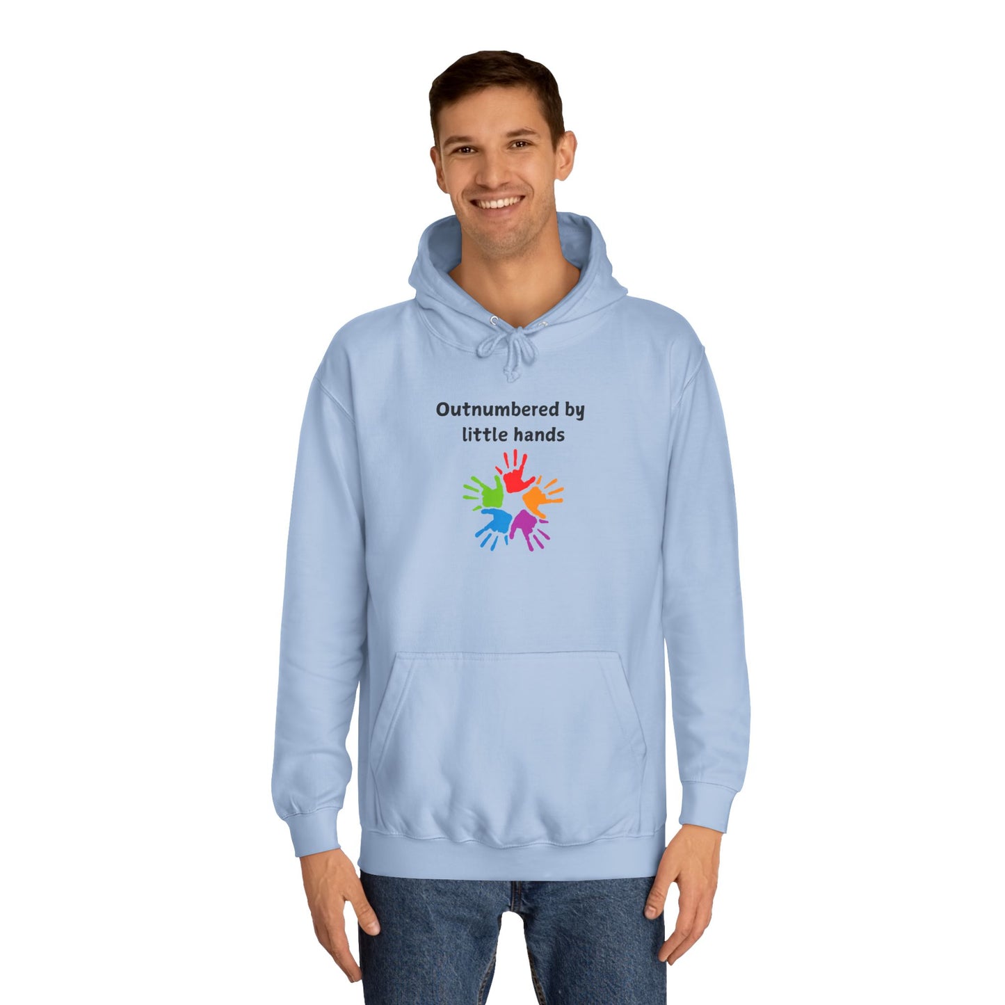 Outnumbered by Little Hands Hoodie — Cute Parent & Teacher Gift
