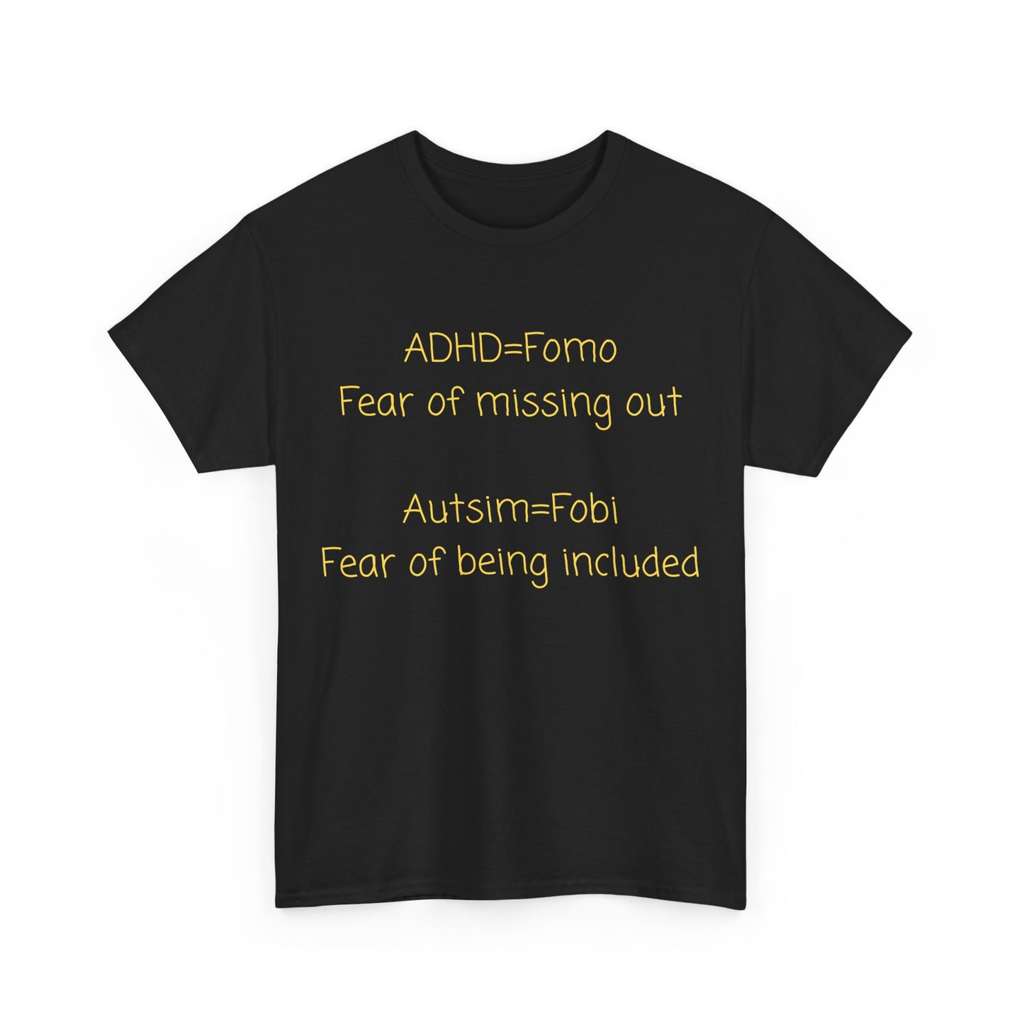 T‑Shirt — Minimal Positive Quote Tee (subtle yellow text)