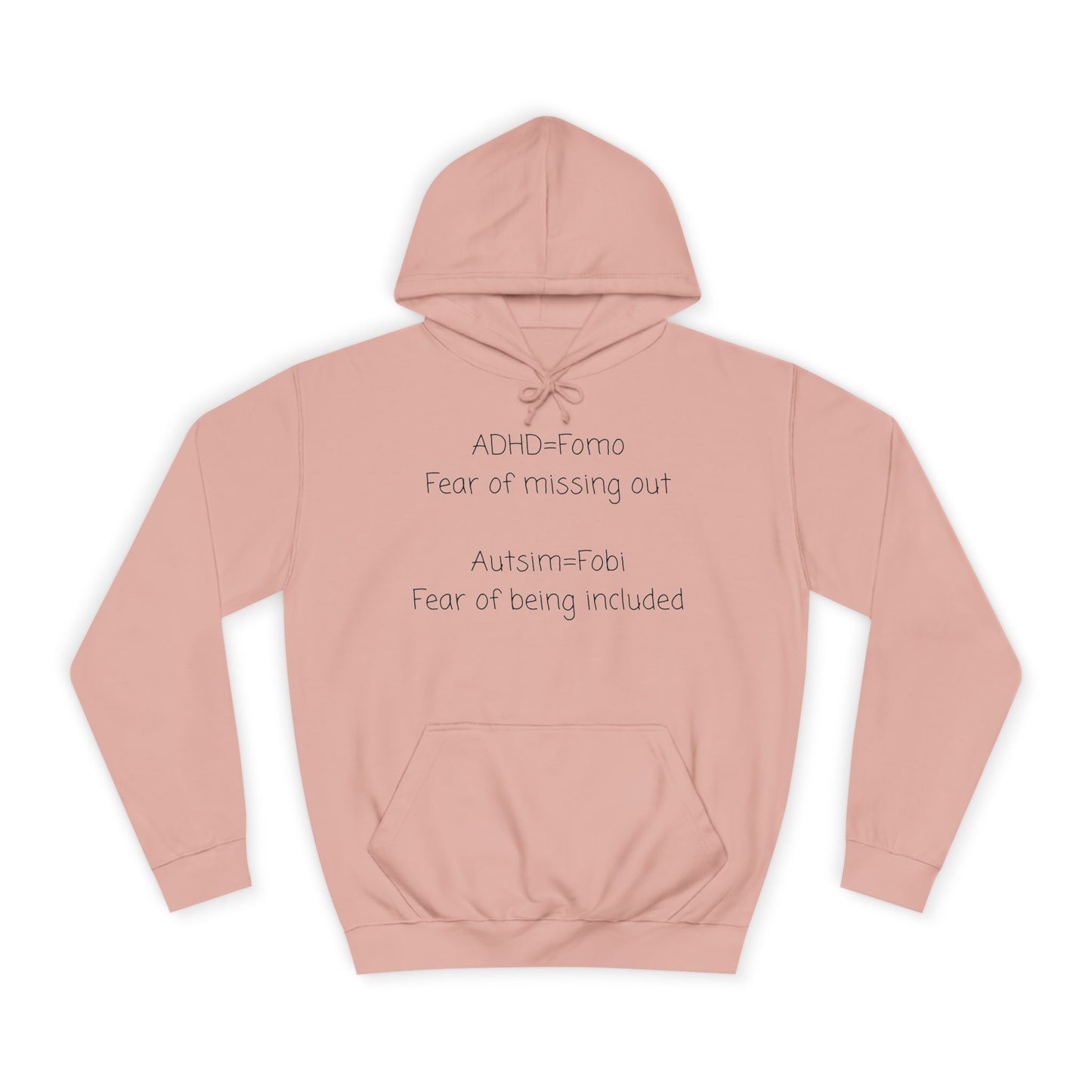 College Hoodie — Classic Blank White Campus Hoodie for Students & Athleisure