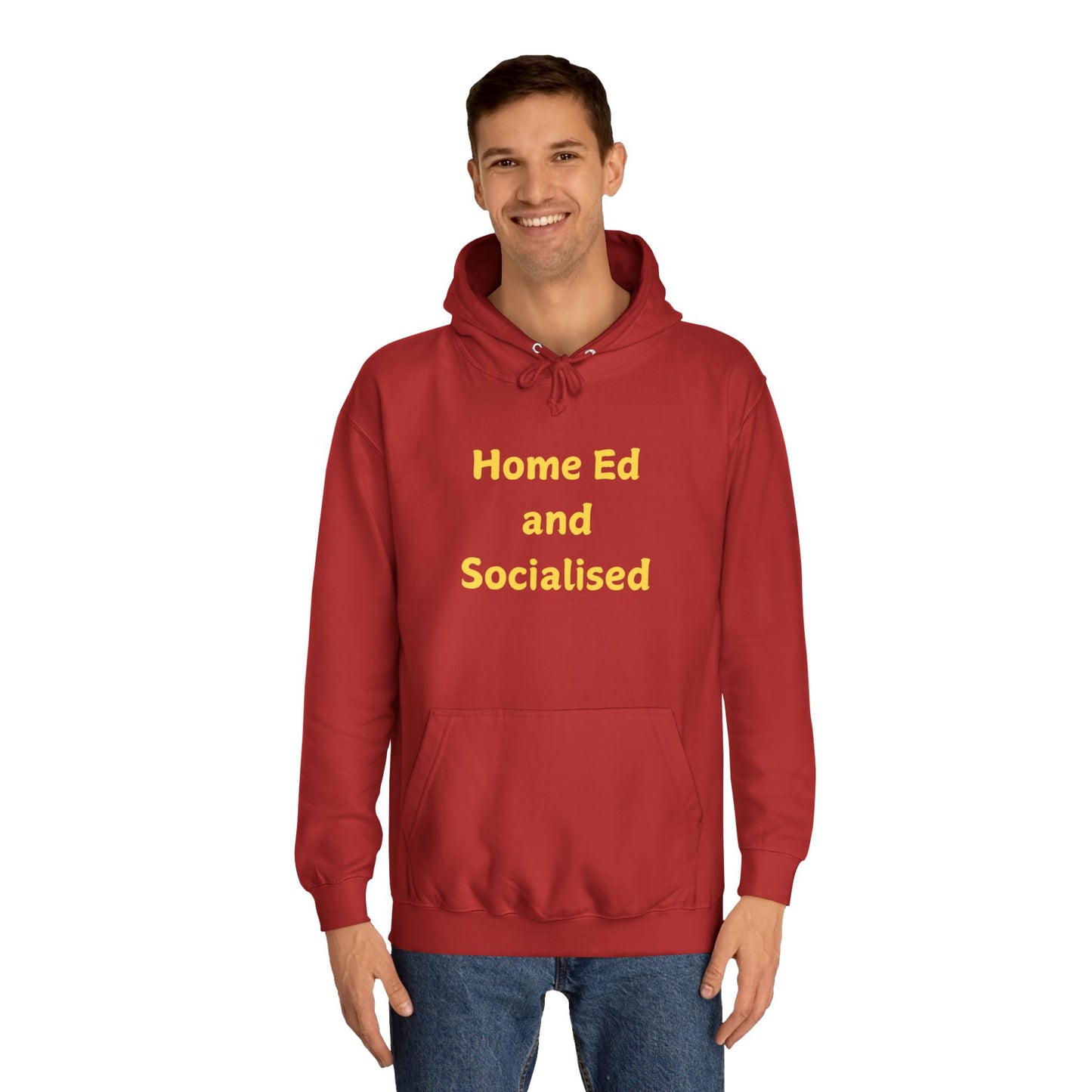 Home Ed and Socialised Hoodie — Funny Homeschool Mom/Dad College Hoodie
