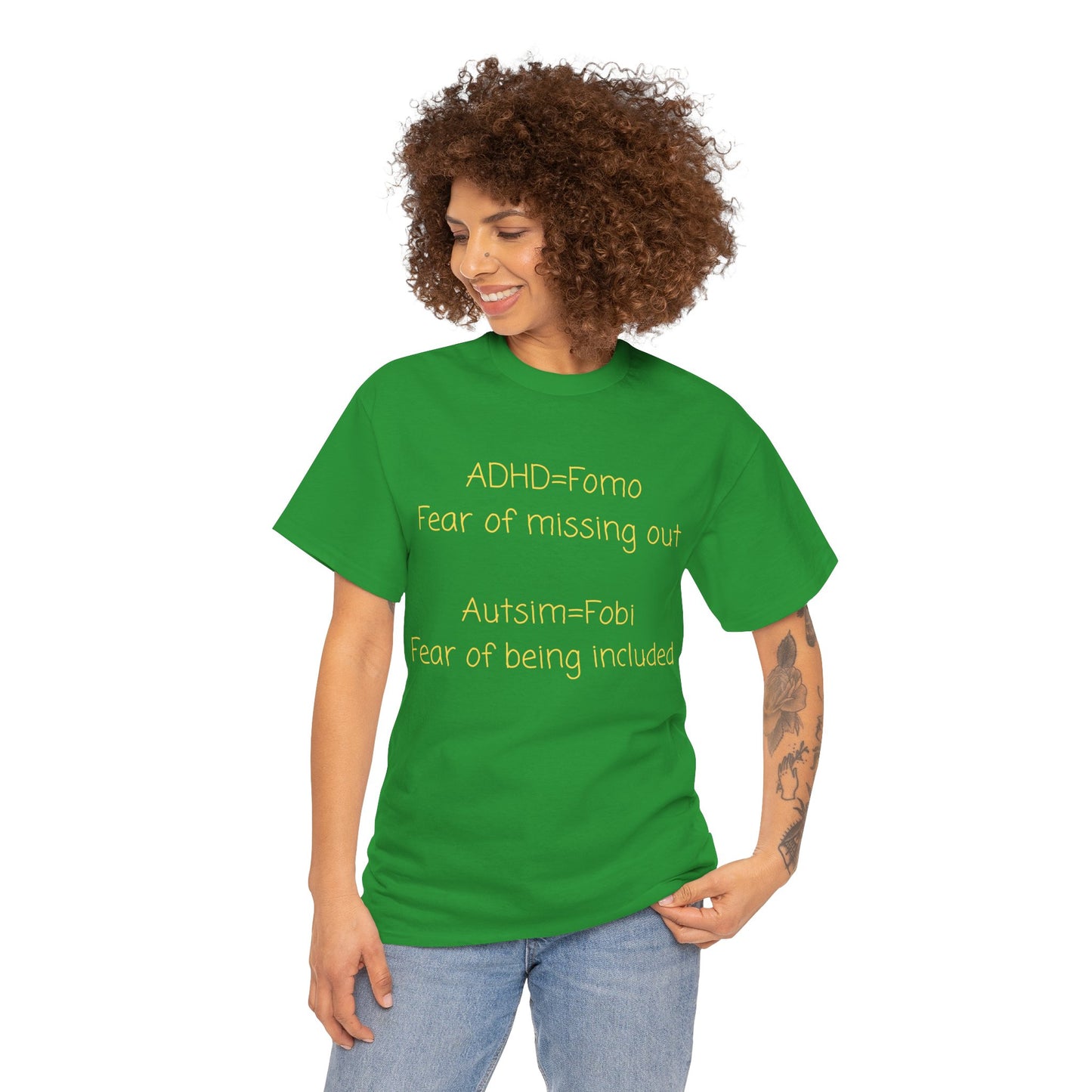 T‑Shirt — Minimal Positive Quote Tee (subtle yellow text)