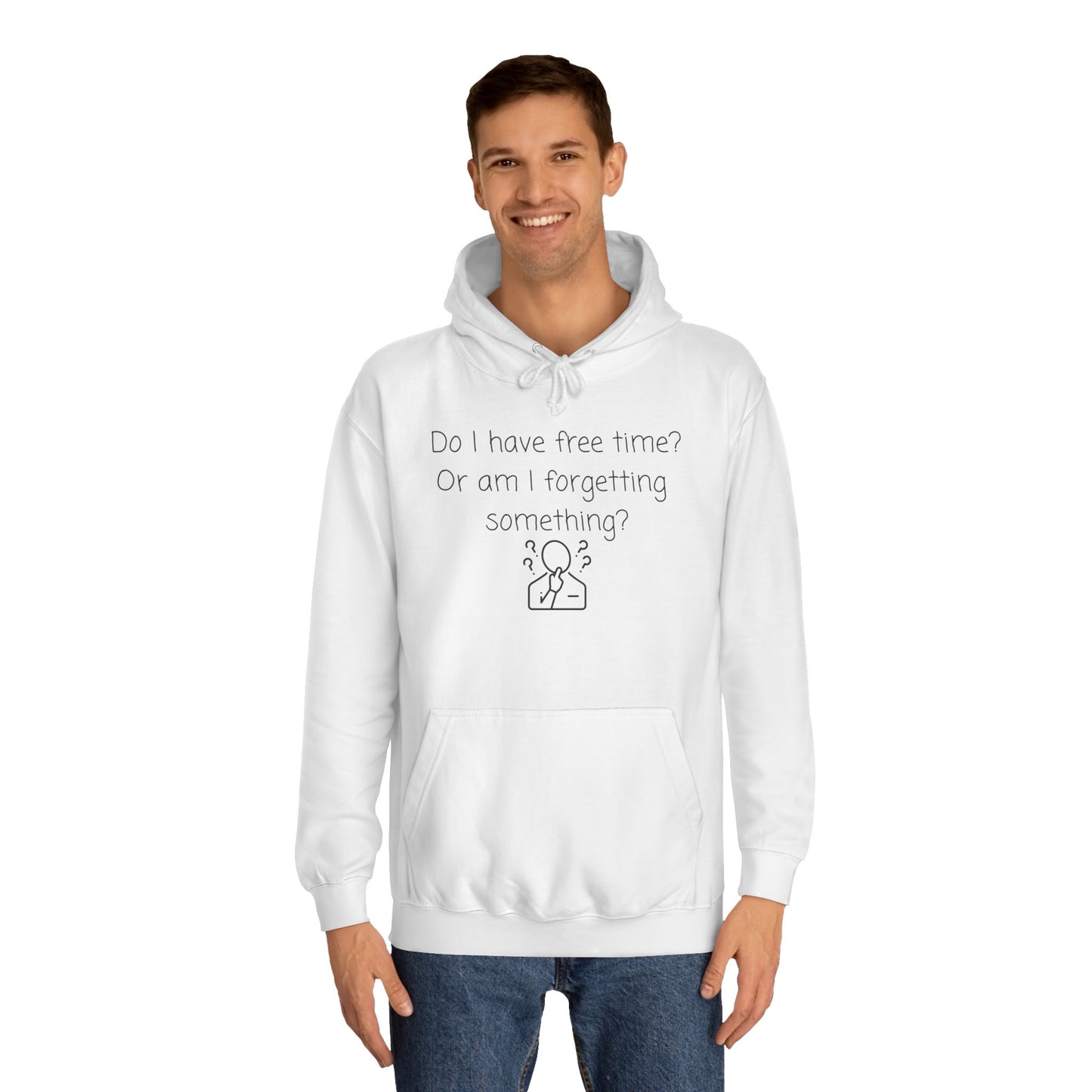 College Hoodie — Minimal Campus Crest Hoodie