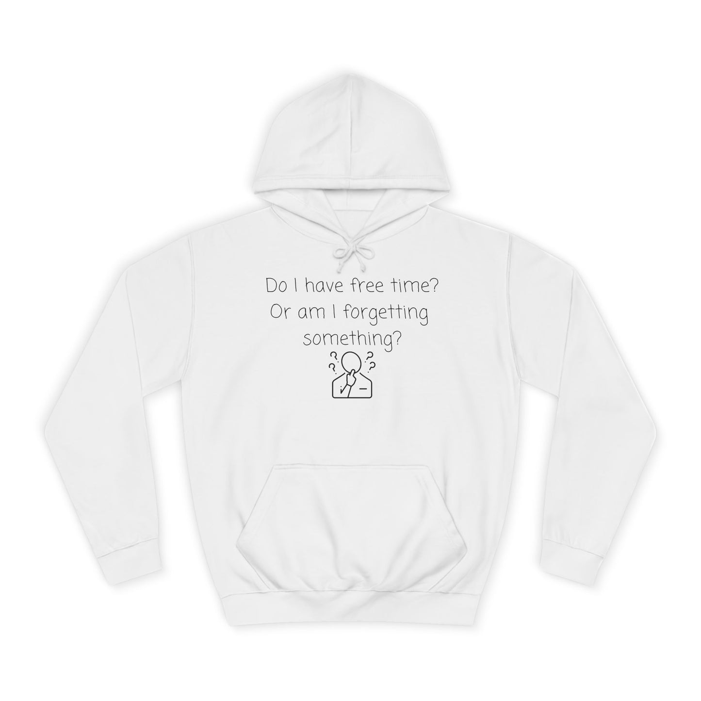 College Hoodie — Minimal Campus Crest Hoodie