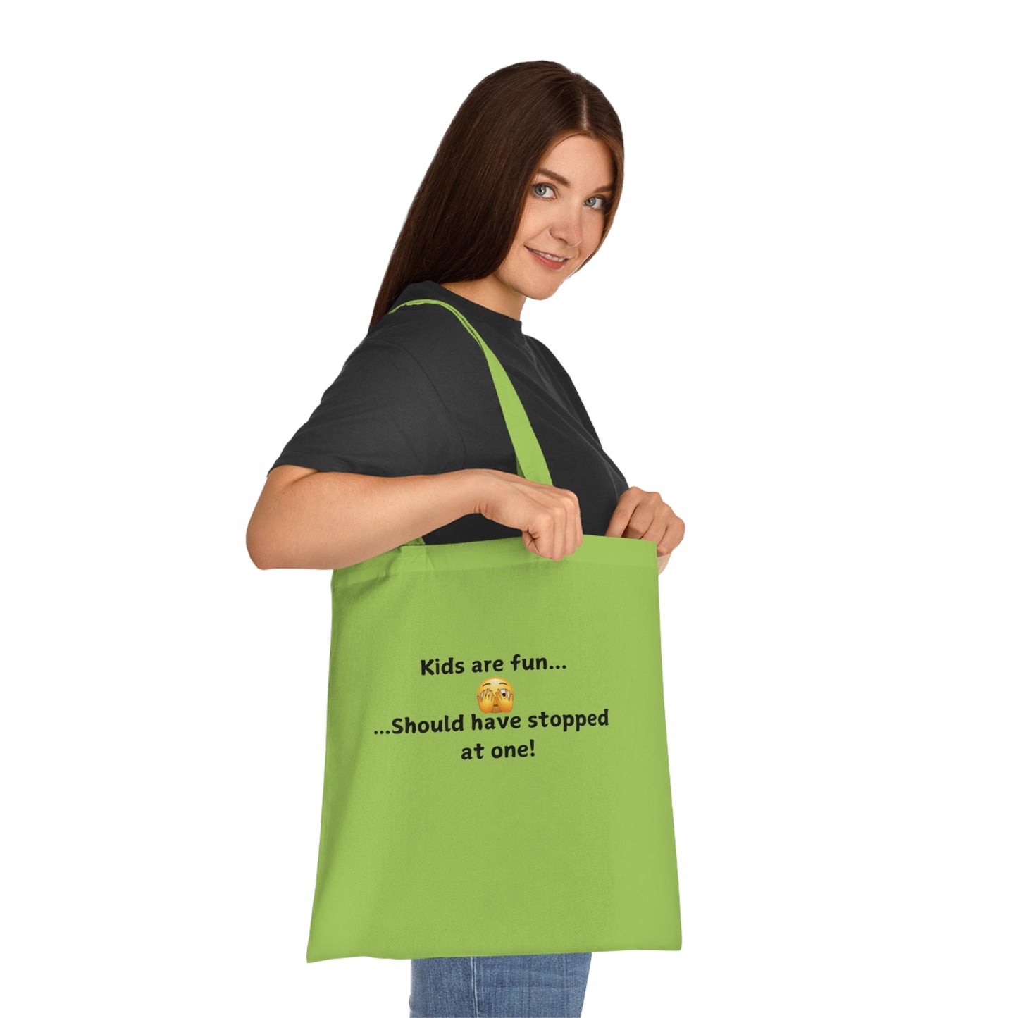 Funny Mom Tote Bag — “Kids are fun… Should have stopped at one!” Cotton Shopper