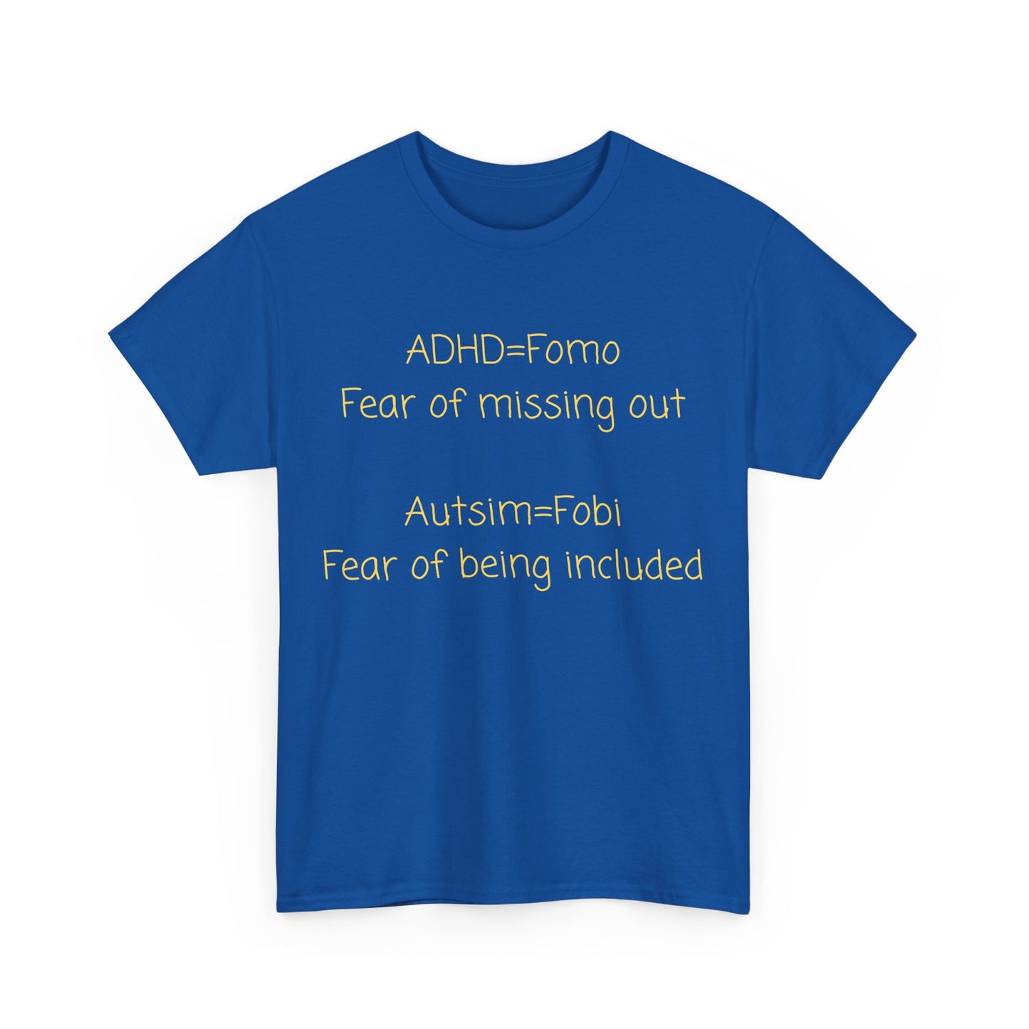 T‑Shirt — Minimal Positive Quote Tee (subtle yellow text)