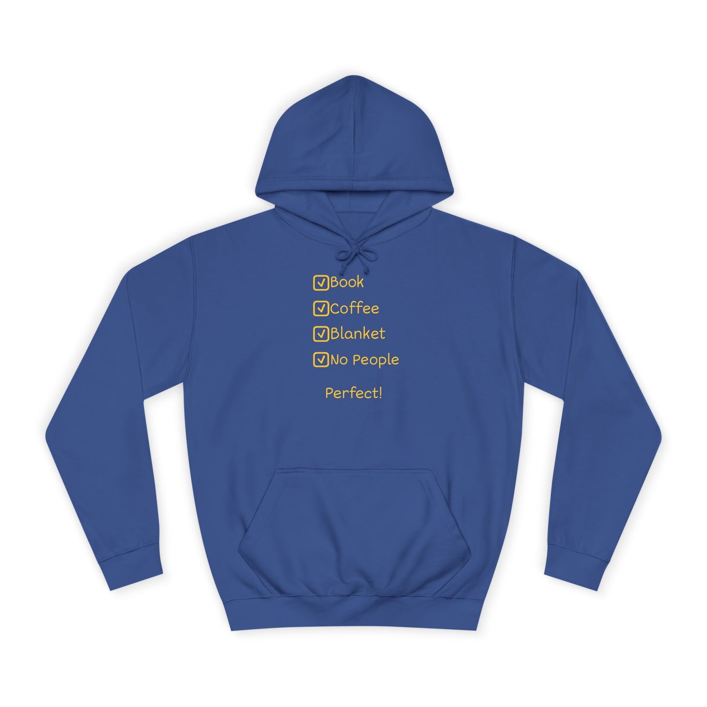 Hoodie — Minimal Heather Grey College Hoodie