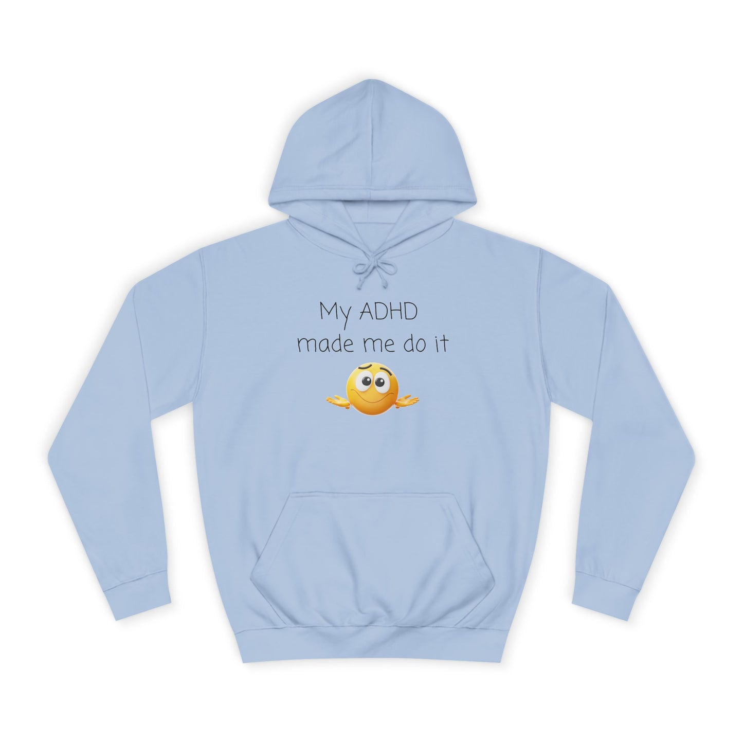 Smiling Emoji College Hoodie — Cute Campus Vibes Pullover
