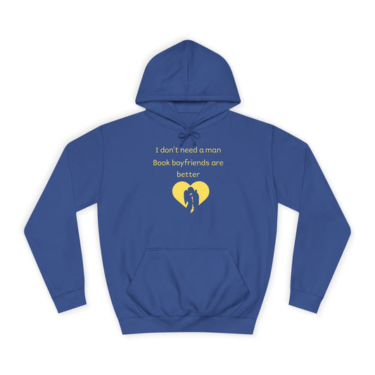 Yellow Broken Heart Hoodie — Minimal Heart Graphic Pullover