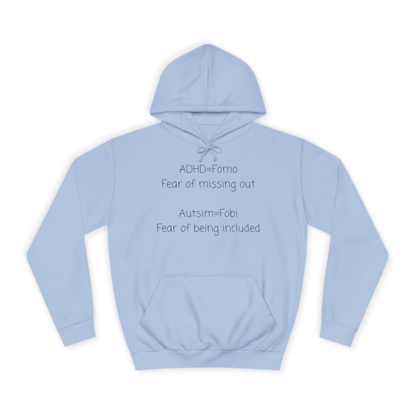 College Hoodie — Classic Blank White Campus Hoodie for Students & Athleisure