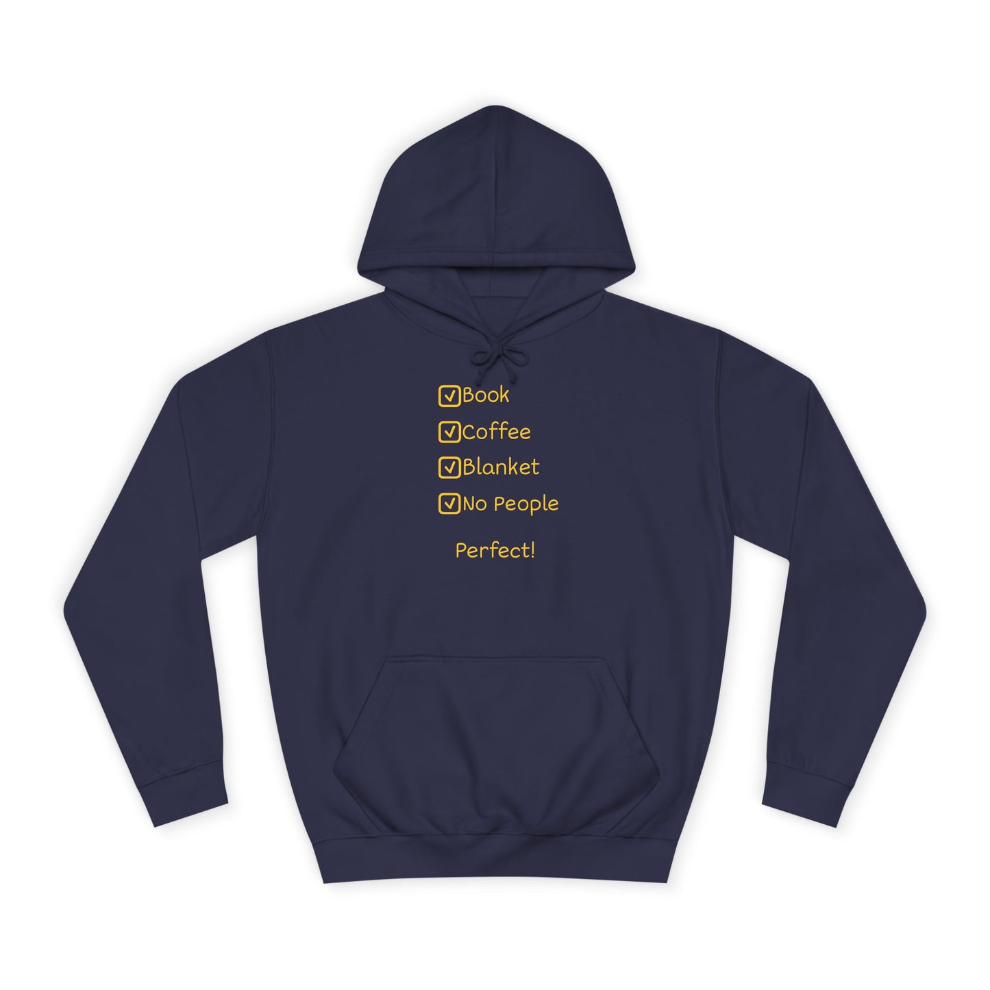 Hoodie — Minimal Heather Grey College Hoodie