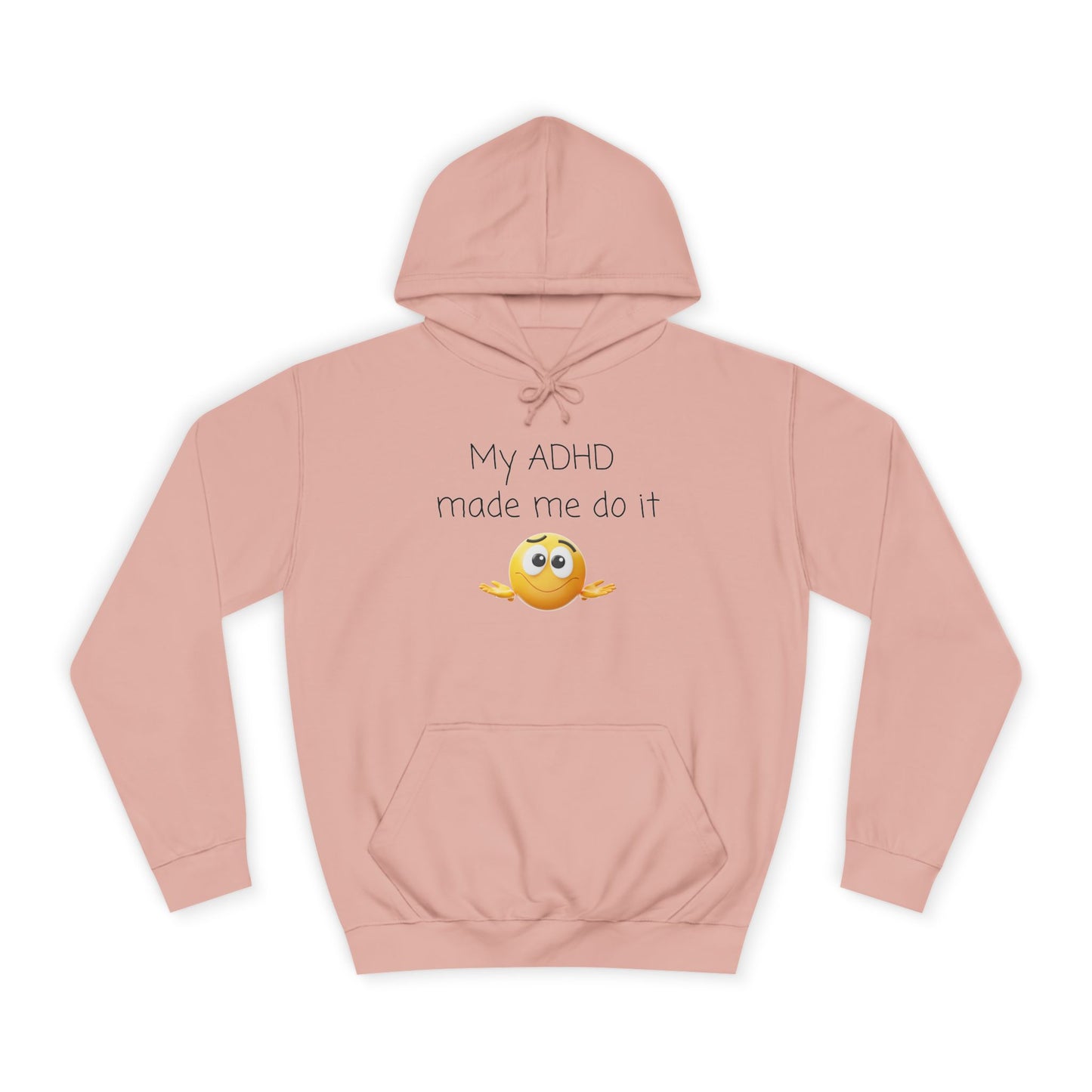 Smiling Emoji College Hoodie — Cute Campus Vibes Pullover