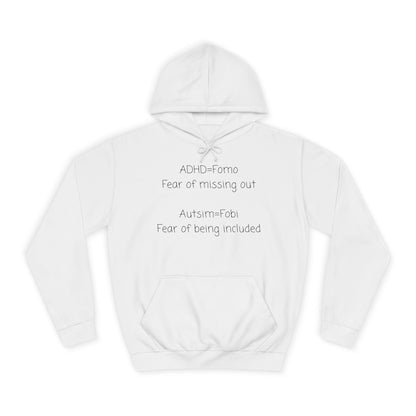 College Hoodie — Classic Blank White Campus Hoodie for Students & Athleisure