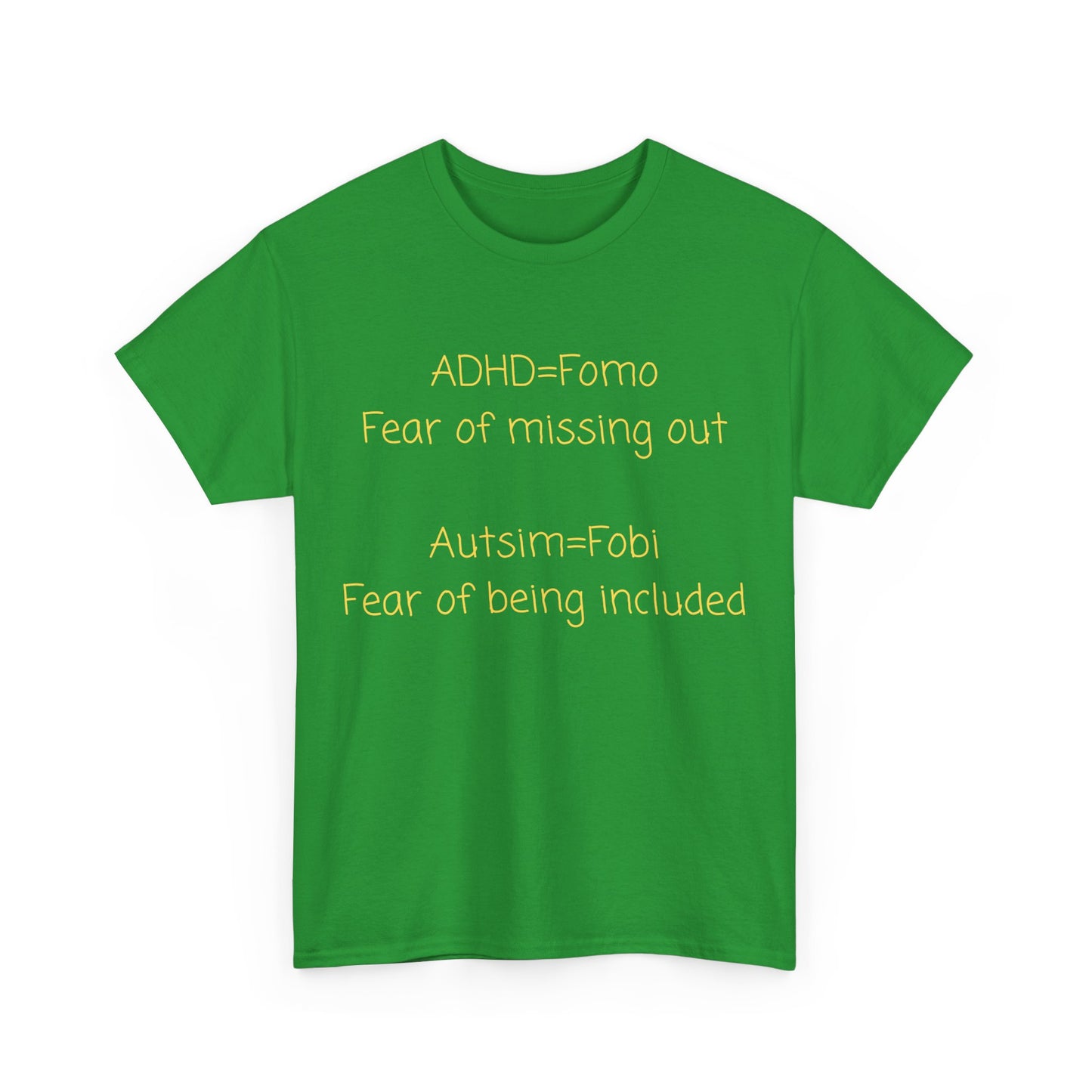 T‑Shirt — Minimal Positive Quote Tee (subtle yellow text)