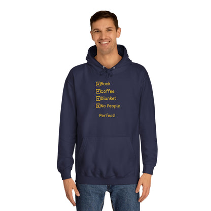Hoodie — Minimal Heather Grey College Hoodie