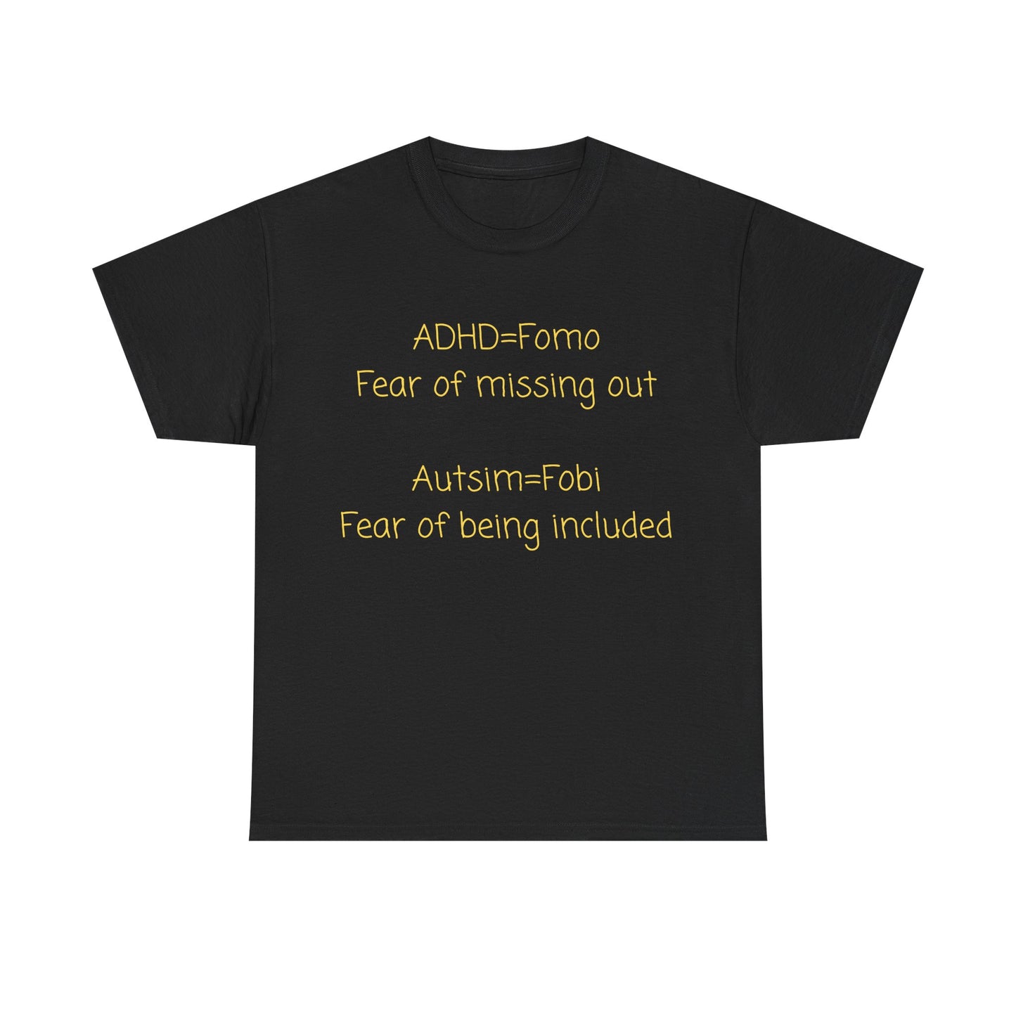 T‑Shirt — Minimal Positive Quote Tee (subtle yellow text)