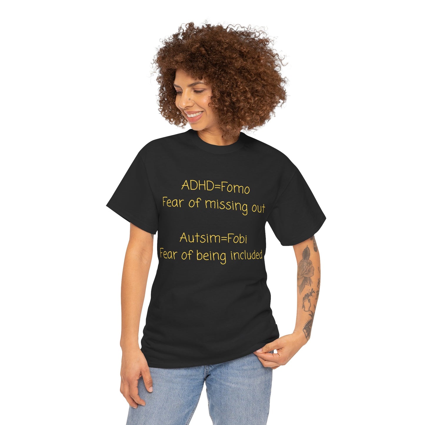 T‑Shirt — Minimal Positive Quote Tee (subtle yellow text)