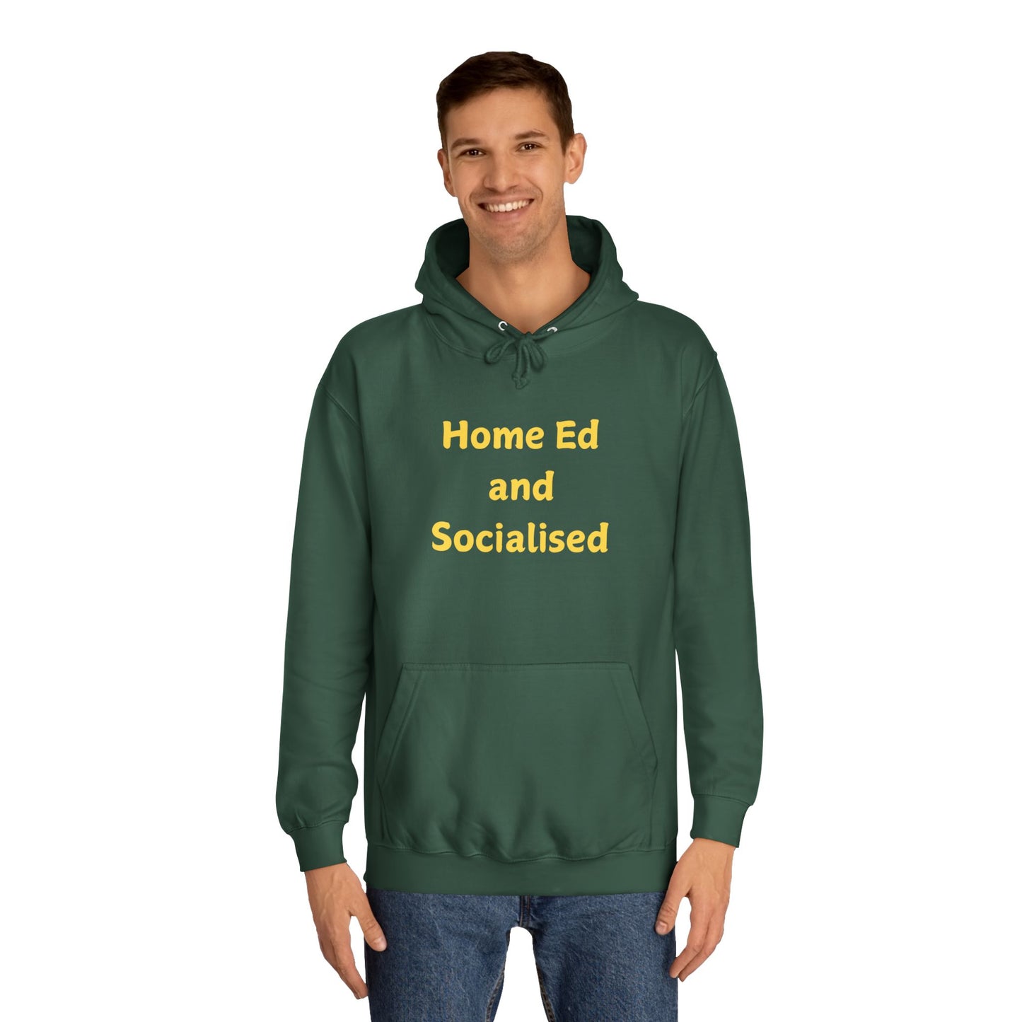 Home Ed and Socialised Hoodie — Funny Homeschool Mom/Dad College Hoodie