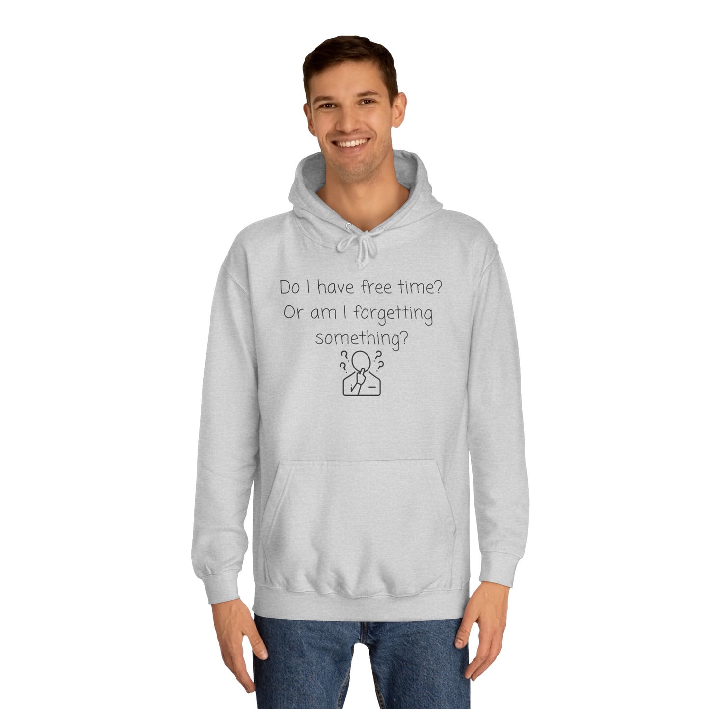 College Hoodie — Minimal Campus Crest Hoodie