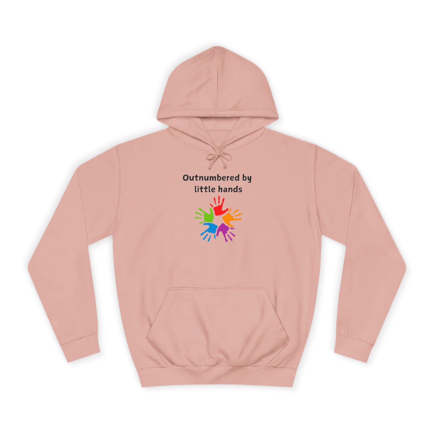 Outnumbered by Little Hands Hoodie — Cute Parent & Teacher Gift