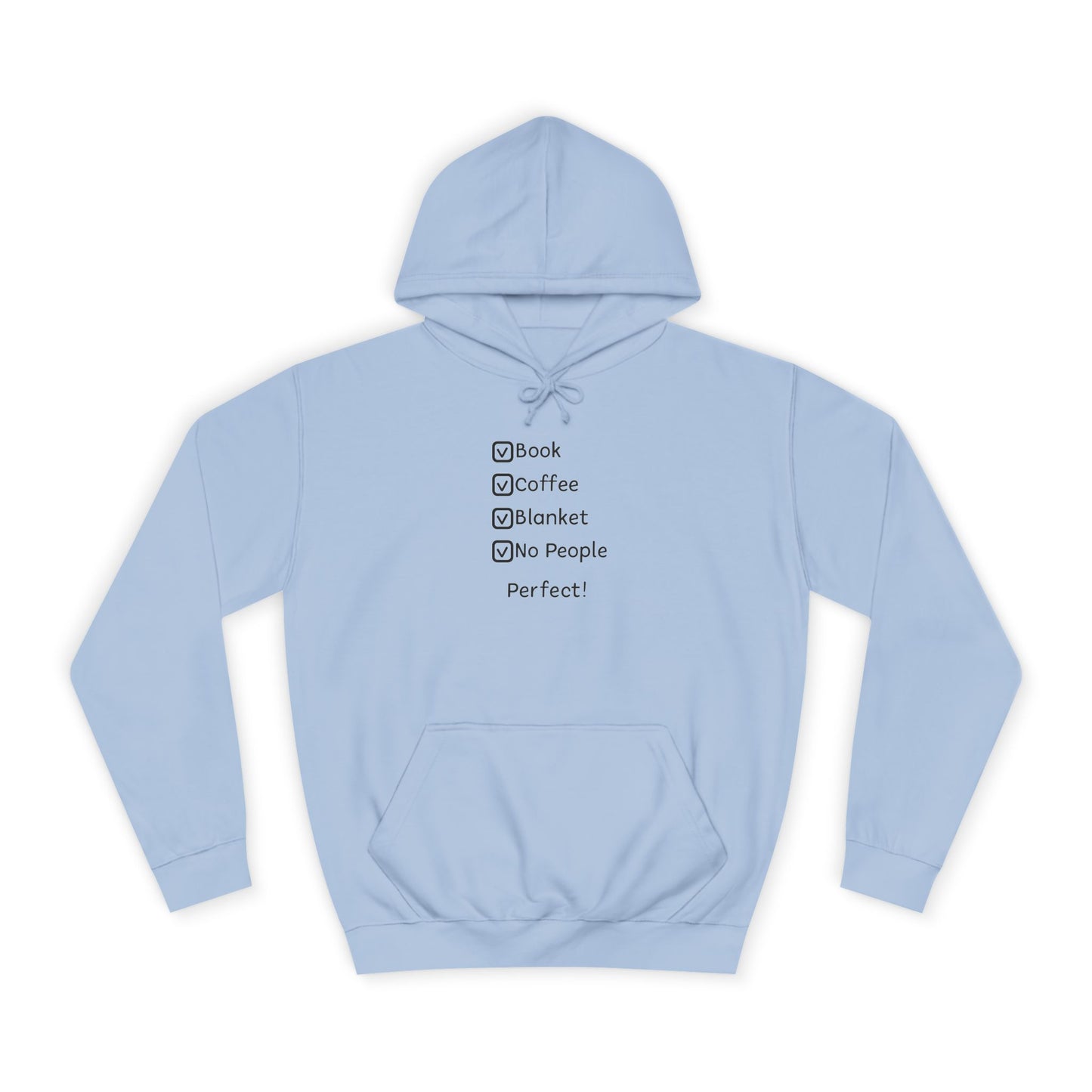College Checklist Hoodie — "GPA, Coffee, Sleep, Repeat" Minimalist Campus Sweatshirt