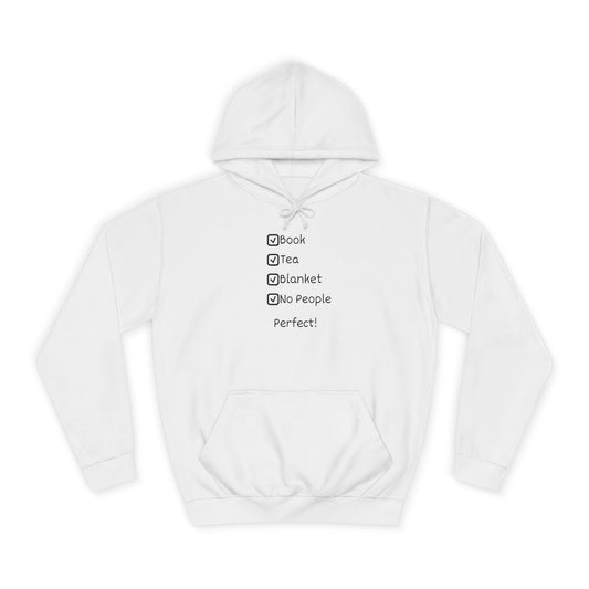 College Checklist Hoodie — Minimalist Campus Sweatshirt