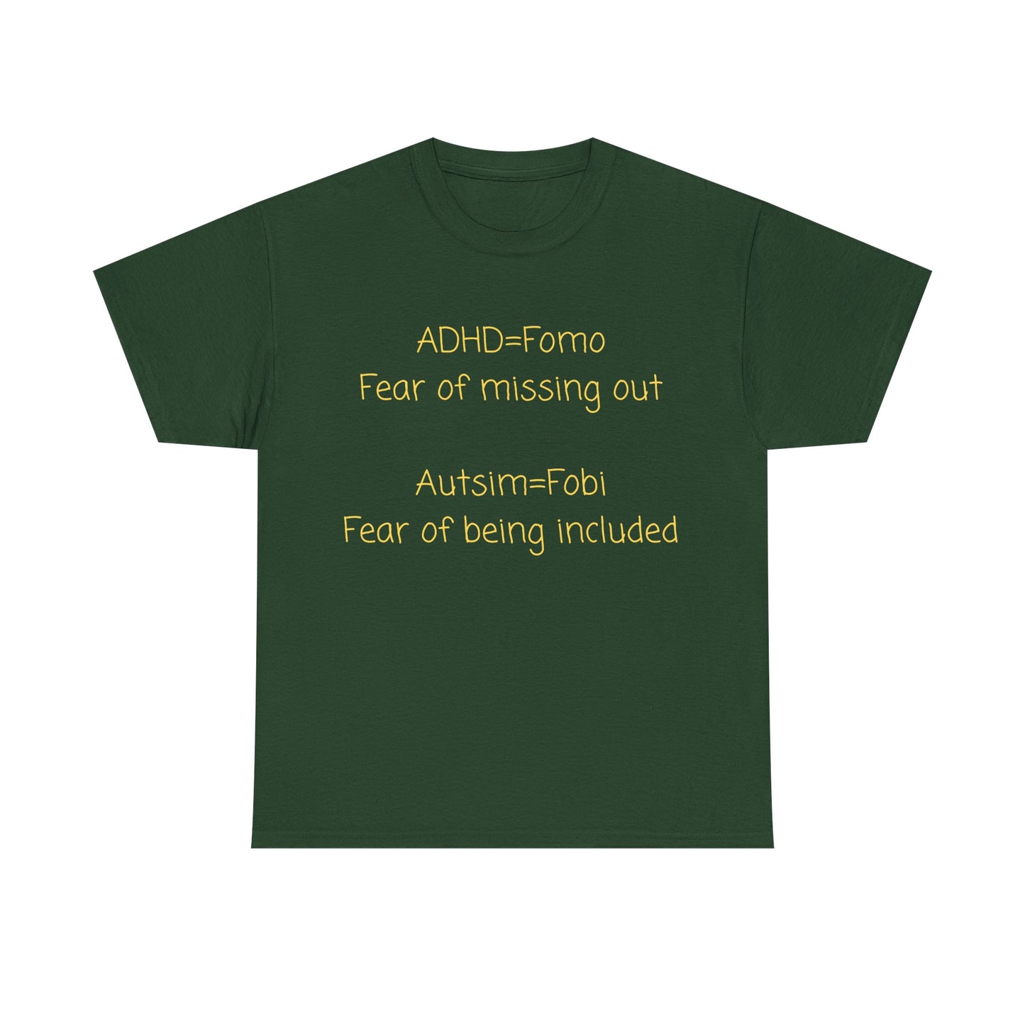 T‑Shirt — Minimal Positive Quote Tee (subtle yellow text)
