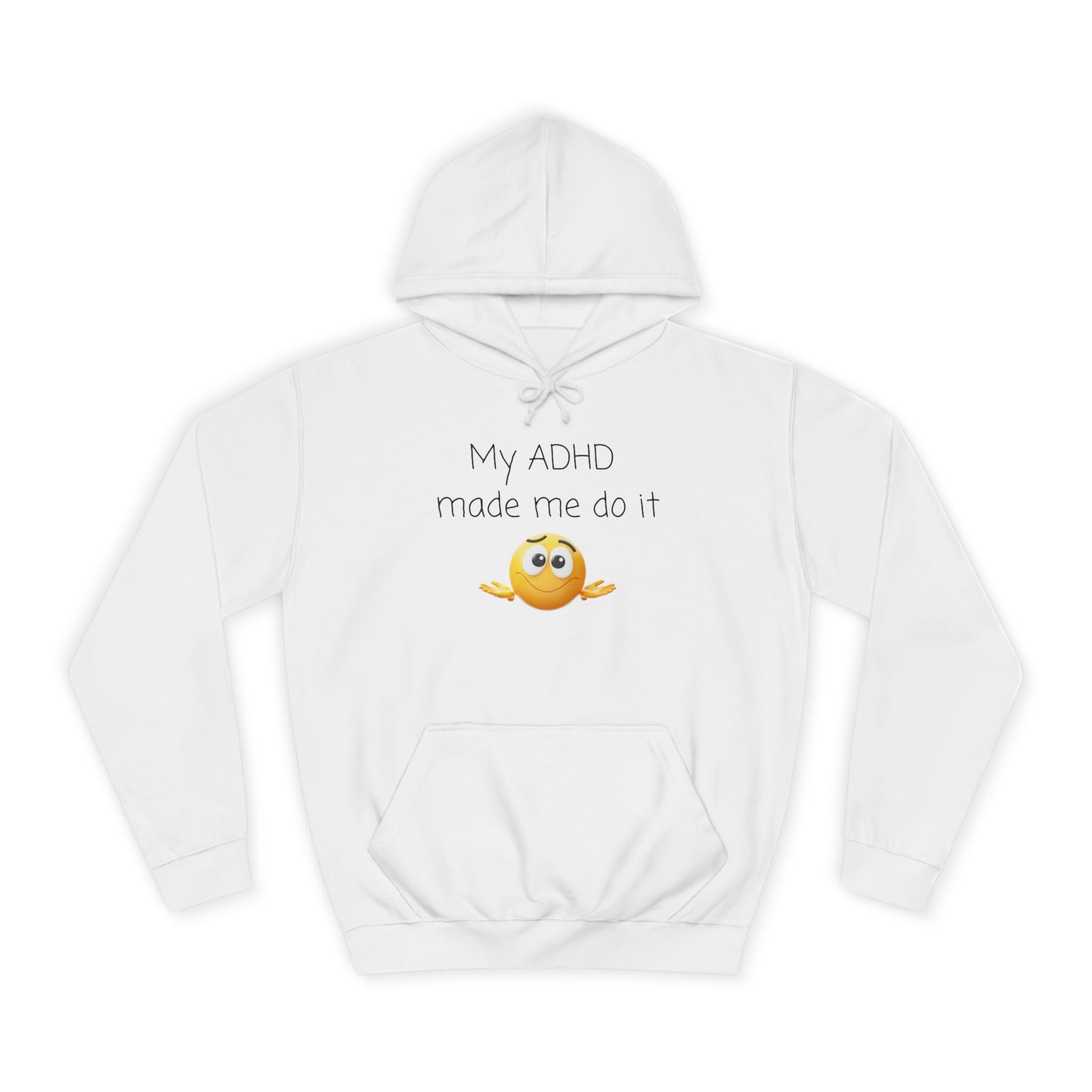 Smiling Emoji College Hoodie — Cute Campus Vibes Pullover