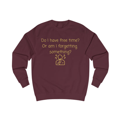 Funny 'Do I Have Free Time?' Sweatshirt — Relatable Introvert Pullover