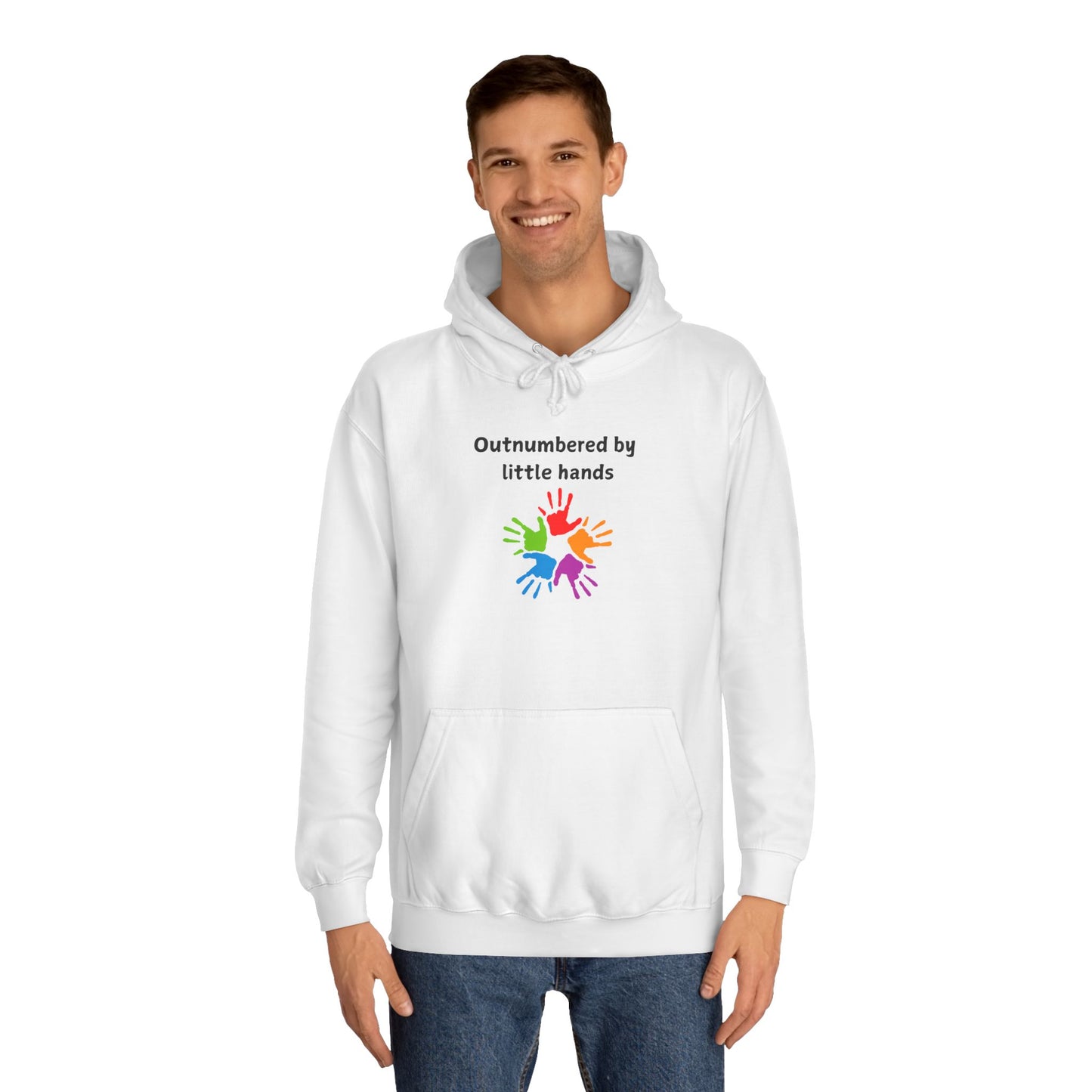 Outnumbered by Little Hands Hoodie — Cute Parent & Teacher Gift