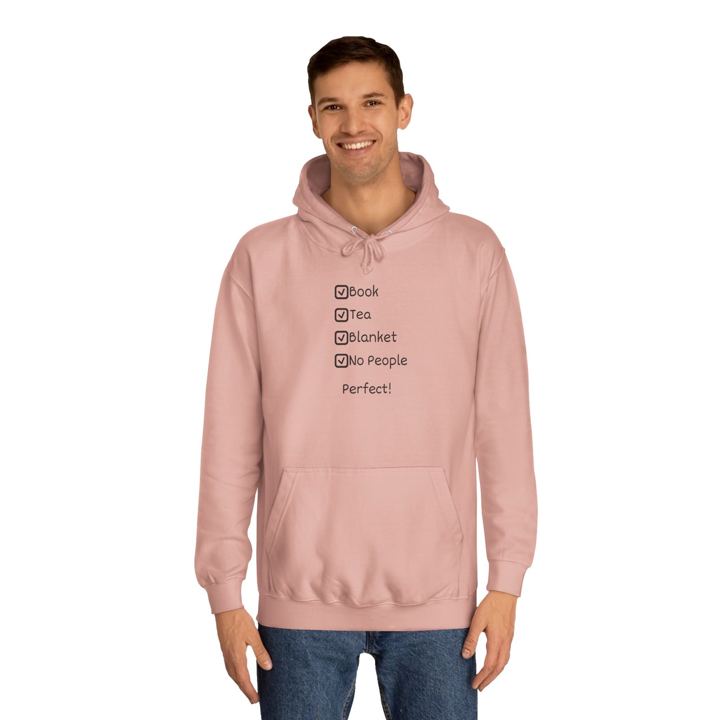 College Checklist Hoodie — Minimalist Campus Sweatshirt