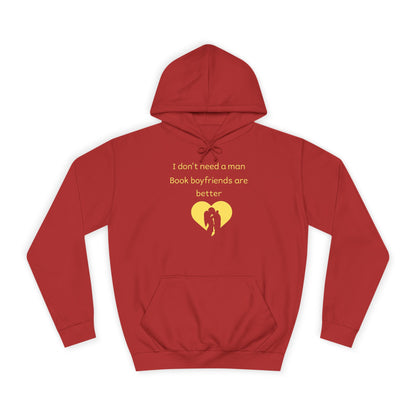 Yellow Broken Heart Hoodie — Minimal Heart Graphic Pullover
