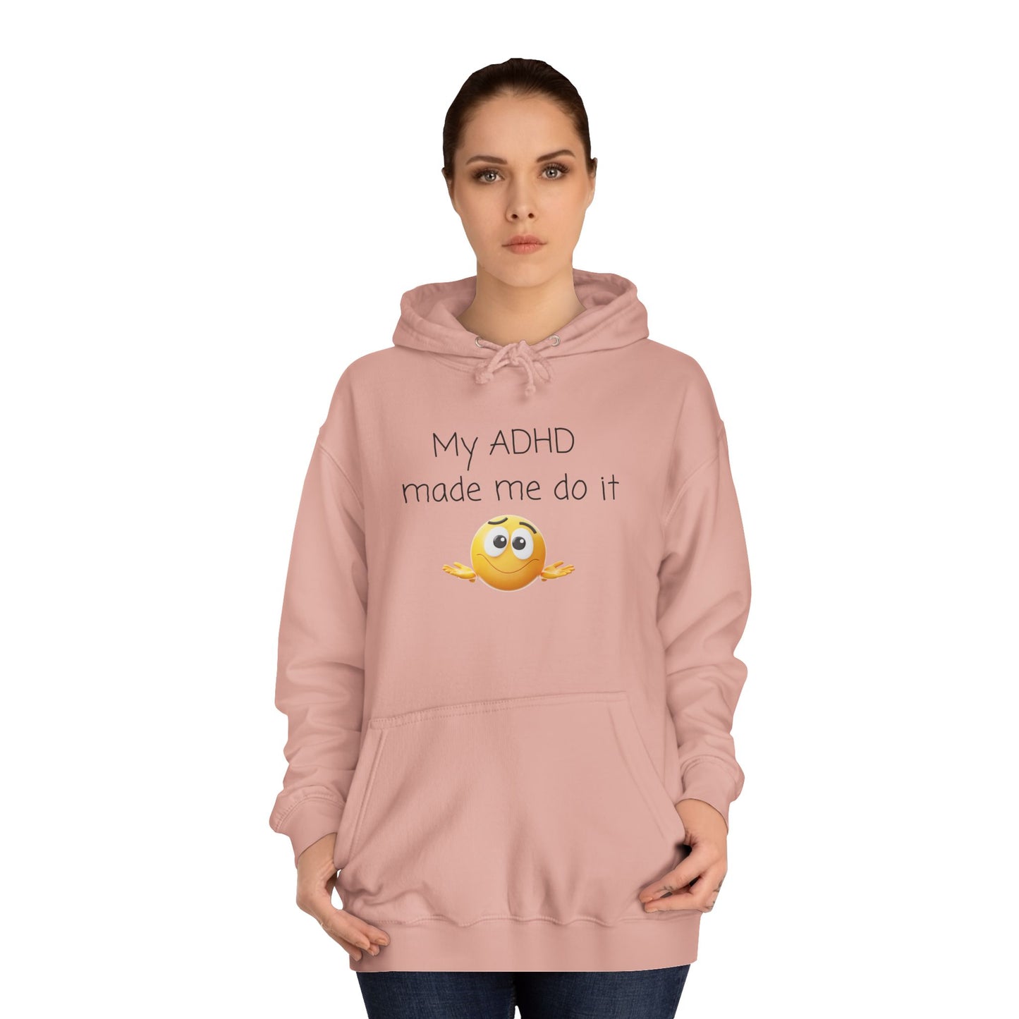 Smiling Emoji College Hoodie — Cute Campus Vibes Pullover