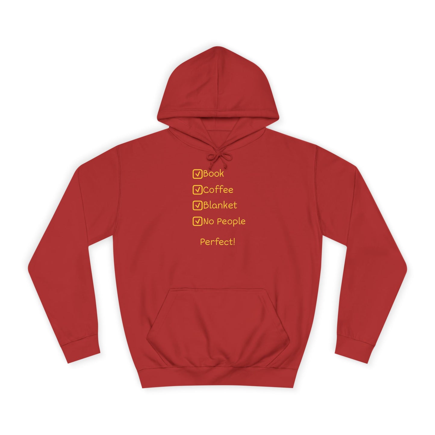 Hoodie — Minimal Heather Grey College Hoodie