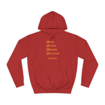 Hoodie — Minimal Heather Grey College Hoodie