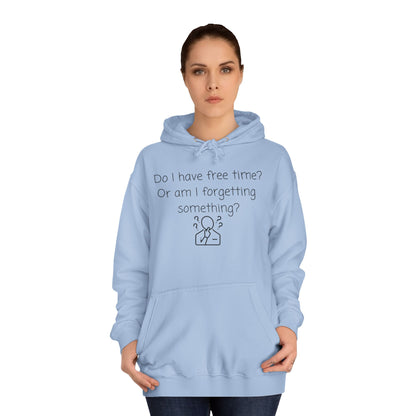 College Hoodie — Minimal Campus Crest Hoodie