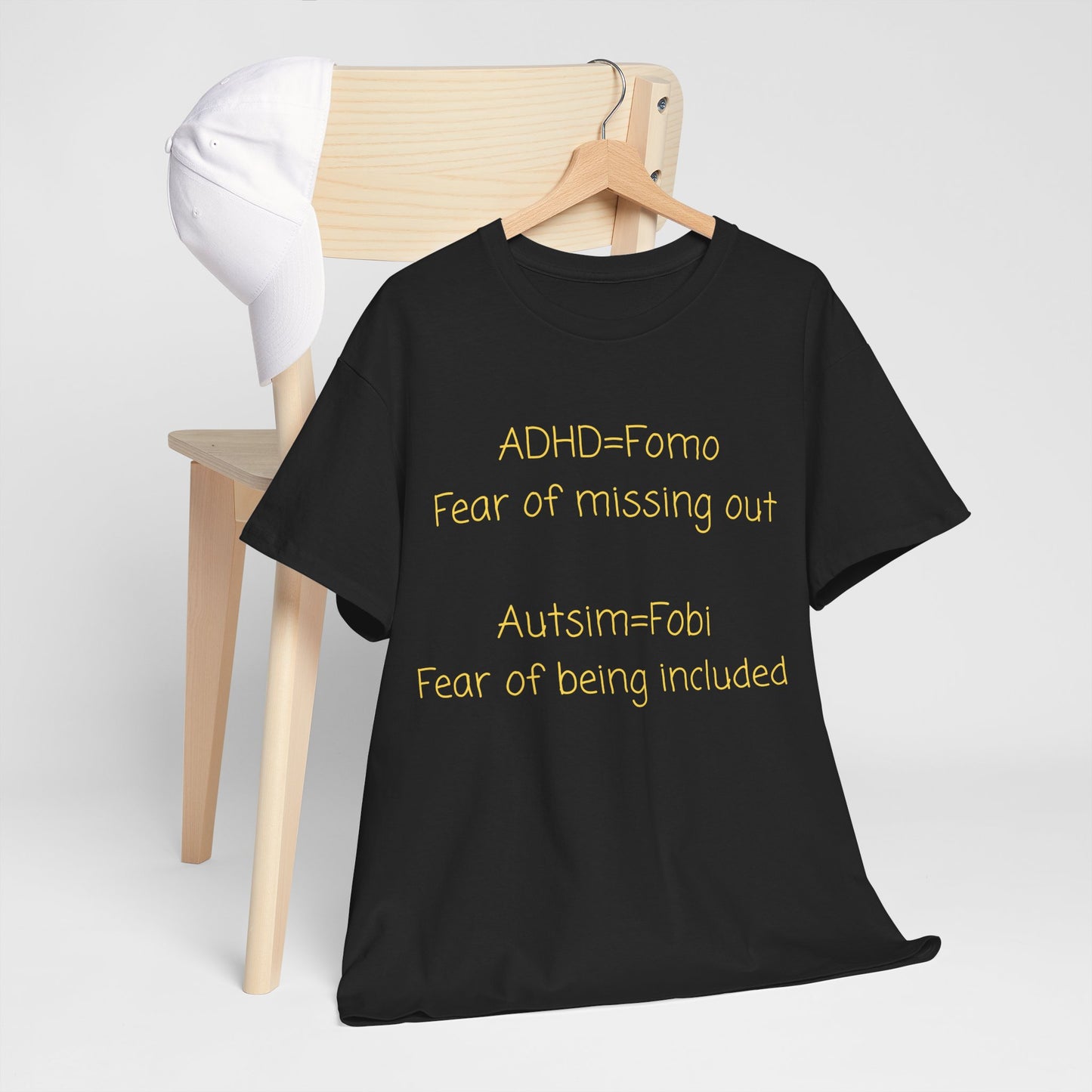 T‑Shirt — Minimal Positive Quote Tee (subtle yellow text)