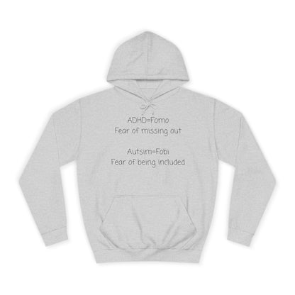 College Hoodie — Classic Blank White Campus Hoodie for Students & Athleisure