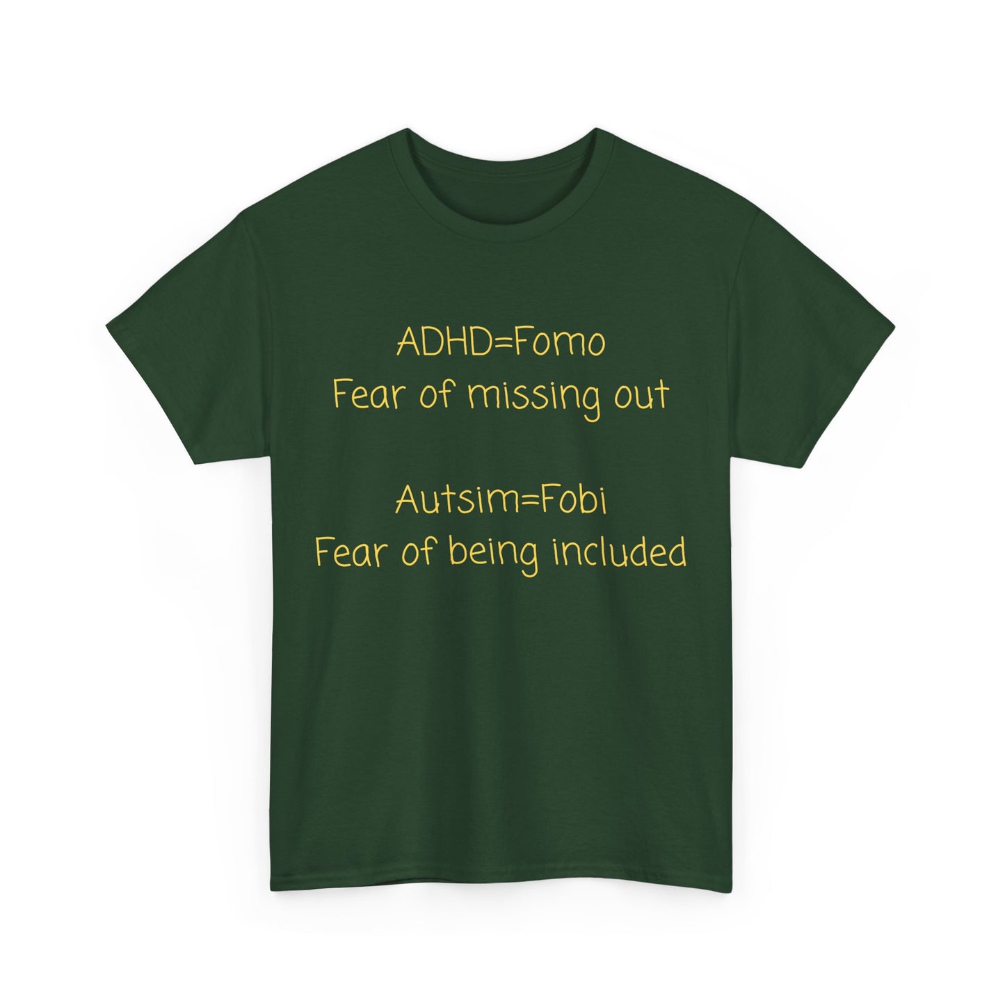 T‑Shirt — Minimal Positive Quote Tee (subtle yellow text)
