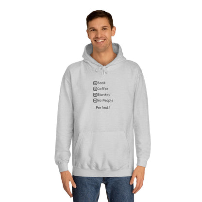 College Checklist Hoodie — "GPA, Coffee, Sleep, Repeat" Minimalist Campus Sweatshirt